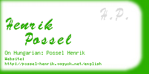 henrik possel business card